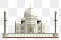 Taj Mahal png illustration, transparent background