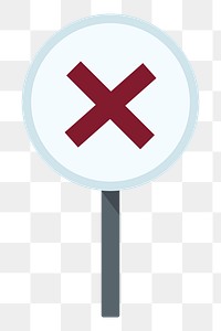 PNG A cross symbol on white circle graphic illustration sticker, transparent background