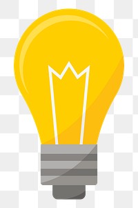 PNG Light bulb icon graphic illustration sticker, transparent background