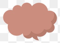  Png cloud chat bubble, transparent background