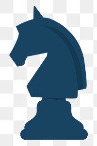 PNG horse chess graphic illustration sticker, transparent background