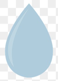 PNG Water drop icon graphic illustration sticker, transparent background