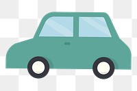 PNG Green car icon graphic illustration sticker, transparent background