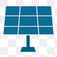 PNG Solar panel graphic illustration sticker, transparent background