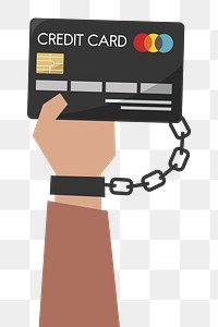 Credit card fraud png, transparent background