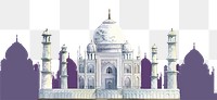 Taj Mahal png, transparent background