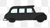 Png London black cab  sticker, transparent background
