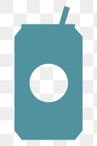 PNG Can of soda drink icon illustration sticker, transparent background