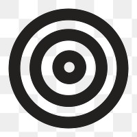 Target icon png,  transparent background 