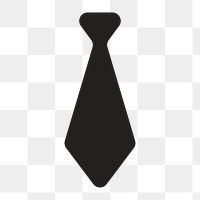 Necktie symbol icon png,  transparent background 
