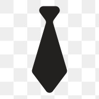 Necktie symbol icon png,  transparent background 