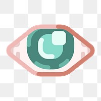 Png Vision sensations eye illustration element, transparent background