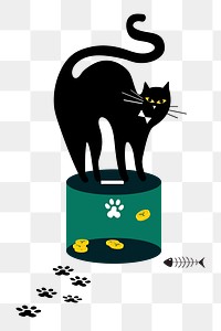 Animal donation box png, transparent background