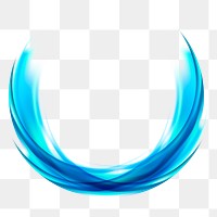 Png neon swoosh effect element, transparent background