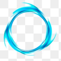 Png neon swoosh effect element, transparent background