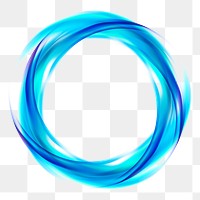 Png neon swoosh effect element, transparent background