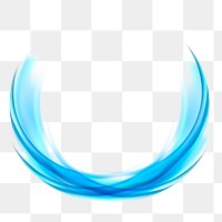 Png neon swoosh effect element, transparent background