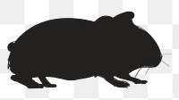 Png rat silhouette, transparent background