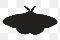 Png black butterfly silhouette, transparent background