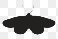 Png butterfly silhouette, transparent background