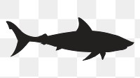 Png shark silhouette, transparent background