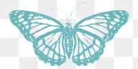  Png beautiful butterfly sketch illustration, transparent background
