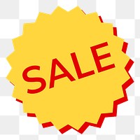 Sale  png badge, transparent background