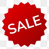 Sale  png badge, transparent background