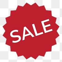 Sale png badge, transparent background