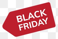 Black Friday png badge, transparent background