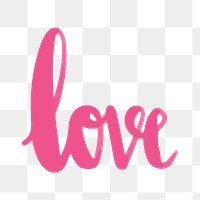 Love png sticker, transparent background