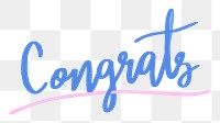 Congrats png, transparent background