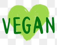 Vegan png sticker, transparent background