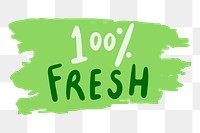 Fresh png sticker, transparent background