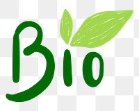 Bio png sticker, transparent background