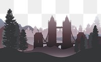 England png border, transparent background