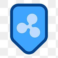 Png blue Ripple cryptocurrency icon, transparent background. BANGKOK, THAILAND, 1 MARCH 2023