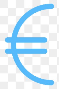 PNG Euro currency money symbol transparent background