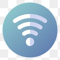 PNG Wifi icon  sticker, transparent background