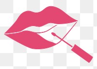 Liquid lipstick png, transparent background