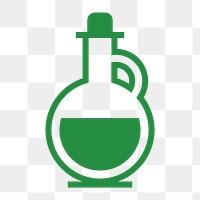 Flask icon png,  transparent background 