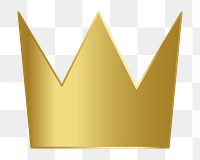 Golden crown  png, transparent background