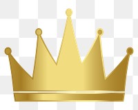 Golden crown  png, transparent background