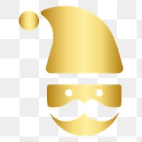 PNG Santa Claus icon Christmas holiday decoration illustration sticker, transparent background