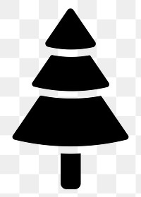 PNG Christmas tree icon decoration illustration sticker, transparent background