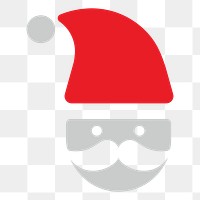PNG Santa Claus icon Christmas holiday decoration illustration sticker, transparent background