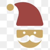 PNG Santa Claus icon  illustration sticker, transparent background