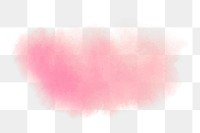 Png pink watercolor design element, transparent background