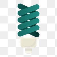 Spiral bulb icon png, environmental conservation graphic on  transparent background 