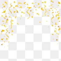 Celebration png border, transparent background